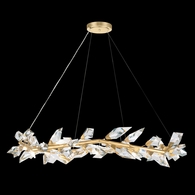 909540-2 Fine Art Lighting Foret 55"W Round Pendant with Gold Leaf Finish