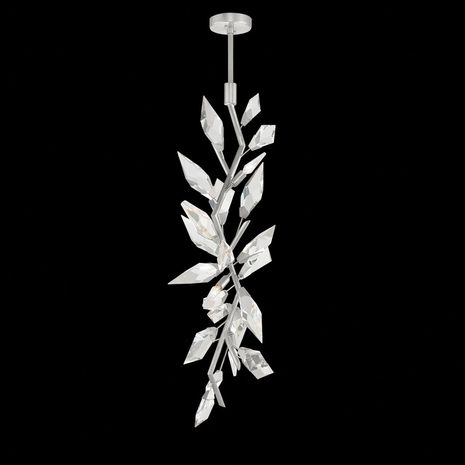 901640-1 Fine Art Lighting Foret 19"W Linear Pendant with Silver Finish