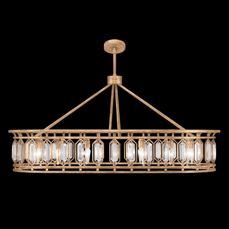 889940-2 Fine Art Lighting Westminster 52"W Oblong Pendant with Gold Finish