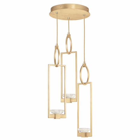 892940-2 Fine Art Lighting Delphi 18.75"W Round Pendant with Gold Finish