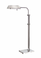 65012 Frederick Cooper 56in. Brass Basil II Floor Lamp with Satin Nickel Finish
