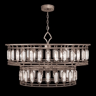 890140-1ST Fine Art Lamps 20 Light Westminster 42" Round Pendant with Silver Finish