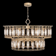 890140-2ST Fine Art Lamps 20 Light Westminster 42" Round Pendant with Gold Finish