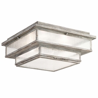887382ST Fine Art Lamps 4 Light Wiltshire 16" Outdoor Flush Mount with Gray Finish