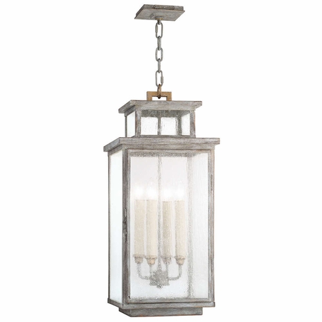 886882ST Fine Art Lamps 4 Light Wiltshire 12.5" Outdoor Lantern with Gray Finish
