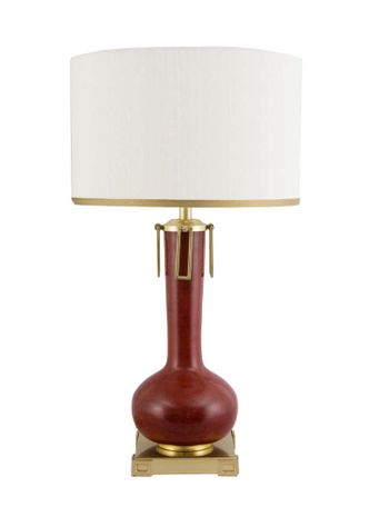 65249 Larry Laslo Eden Lamp - Oxblood