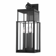 B6483-TBK Troy Lighting Longport 4Lt Exterior Wall Sconce with Textured Black Finish