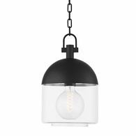 F4510-TBK Troy Lighting Zephyr 1Lt Exterior Pendant with Textured Black Finish