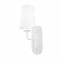 B1621-GSW Troy Lighting Moe 1Lt Wall Sconce with Gesso White Finish