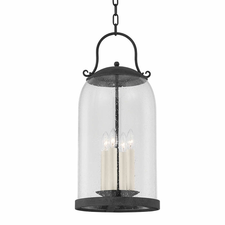 F5186-FRN Troy Lighting Napa County 4Lt Exterior Pendant with French Iron Finish