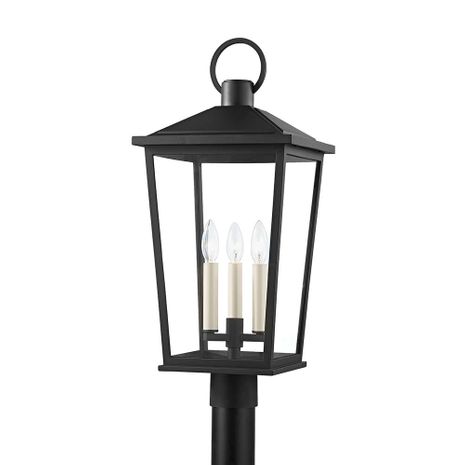 P8921-TBK Troy Lighting Soren 3Lt Exterior Post Lantern with Textured Black Finish