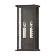 B6712-FRN Troy Lighting Zuma 2Lt Exterior Wall Sconce with French Iron Finish
