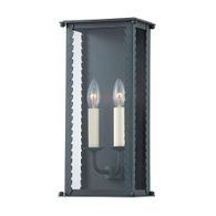 B6712-VER Troy Lighting Zuma 2Lt Exterior Wall Sconce with Verdigris Finish