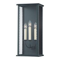 B6713-VER Troy Lighting Zuma 3Lt Exterior Wall Sconce with Verdigris Finish