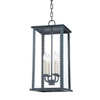 F6710-VER Troy Lighting Zuma 4Lt Exterior Lantern with Verdigris Finish