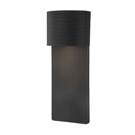 B1217-SBK Troy Lighting Tempe 1Lt Exterior Wall Sconce with Soft Black Finish