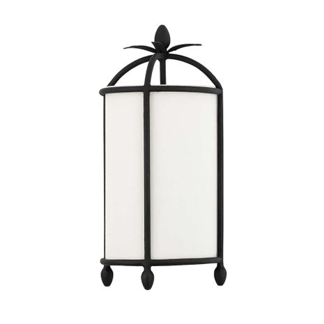 B5711-BI Troy Lighting Brooks 2Lt Wall Sconce with Black Iron Finish