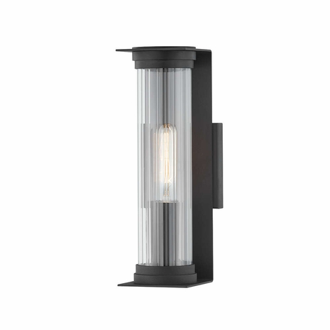 B1321-TBK Troy Textured Black Presley 1 Light Small Exterior Wall Sconce