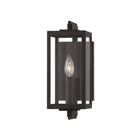 B5511-FRN Troy Lighting Nico 1Lt Exterior Wall Sconce with French Iron Finish