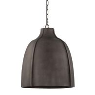 F3720-BKG Troy Lighting Flint 1Lt Pendant with Blackened Graphite Finish