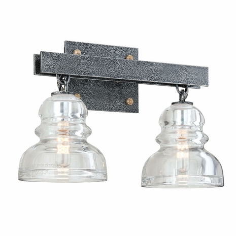 B3952-OS Troy Lighting Menlo Park 2Lt Bath and Vanity with Old Silver Finish