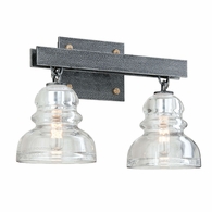 B3952-OS Troy Lighting Menlo Park 2Lt Bath and Vanity with Old Silver Finish