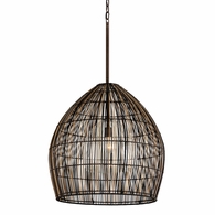 F7531-TBZ Troy Lighting Holden 1Lt Chandelier with Textured Bronze Finish