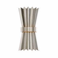 312-12-WSL Corbett Lighting Moxy 2 Lt. Wall Sconce with Warm Silver Leaf Finish
