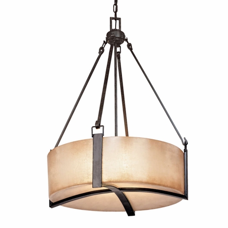 FF1743ABZ Troy Austin Medium Antique Bronze 4 Light Fluorescent