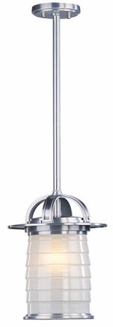 FF2258BA Troy Lighting Tiburon 1 Light Hanger Medium in Brushed Aluminum Finish
