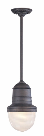 FF2278IB Troy Lighting Beaumont 1 Light Hanger Medium in Industrial Bronze Finish
