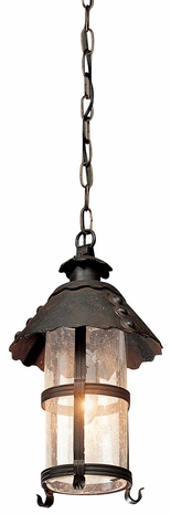 FF8324NB Troy Lighting Camelot 1 Light Pendant Fluorescen in Natural Bronze Finish