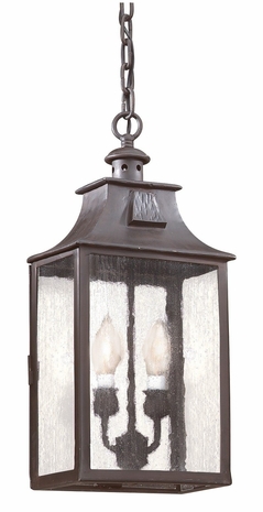 FFCD9004OBZ Troy Lighting Newton 1 Light Hanging Lantern Flu in Old Bronze Finish