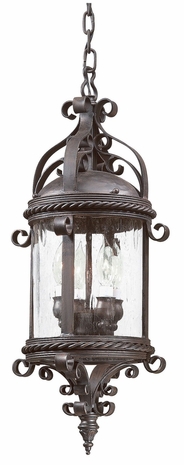 FFCD9124OBZ Troy Lighting Pamplona 4 Light Hanging Lantern F in Old Bronze Finish