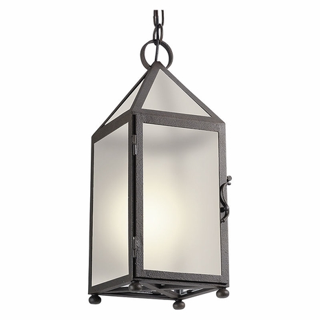 FL4477 Troy Solid Aluminum Exterior Hidden Hills 1Lt Hanger Led Medium with Centennial Rust Finish
