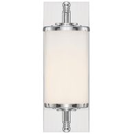 FOS-A8050-CH Crystorama Foster 1 Light Polished Chrome Bathroom Vanity
