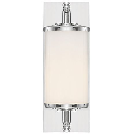 FOS-A8050-CH Crystorama Foster 1 Light Polished Chrome Bathroom Vanity