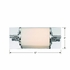 FOS-A8050-CH Crystorama Foster 1 Light Polished Chrome Bathroom Vanity