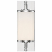 FOS-A8050-CH Crystorama Foster 1 Light Polished Chrome Bathroom Vanity