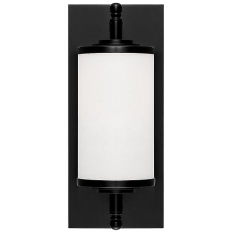 FOS-A8050-MK Crystorama Foster 1 Light LED Matte Black Sconce