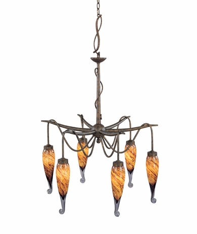 FR49180TOR Fredrick Ramond Lighting Calypso Chandelier Display Light