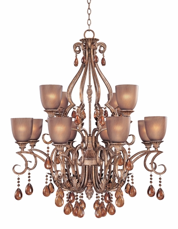 FR49393BME Fredrick Ramond Lighting Monet* Chandelier Display Light