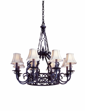 FS8498AI Troy Lighting Malaga Interior 8light Chandelier
