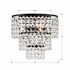 GAB-B7303-MK Crystorama Gabrielle 3 Light Matte Black Flush Mount