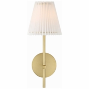 GAM-71001-AG Crystorama Gamma 1 Light Aged Brass Sconce