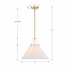 GAM-71003-AG Crystorama Gamma 1 Light Aged Brass Chandelier