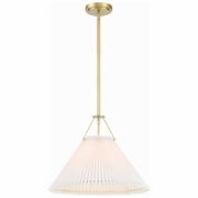 GAM-71003-AG Crystorama Gamma 1 Light Aged Brass Chandelier