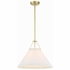 GAM-71003-AG Crystorama Gamma 1 Light Aged Brass Chandelier