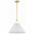 GAM-71003-AG Crystorama Gamma 1 Light Aged Brass Chandelier