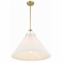 GAM-71005-AG Crystorama Gamma 1 Light Aged Brass Chandelier